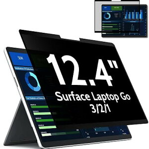 Surface Laptop Go 2/1 �p �`�����h�~ �t�B���^�[ 12.4�C���` �z���� �S���^�C�v �̂������h�~�t�B���� �^�b�`�p�l���Ή� �v���C�o�V�[ �u���[���C�g�J�b�g PC �t���ی�t�B���� ���˖h�~ �L�Y�h�~