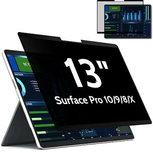 Surface Pro 11/10/9/8/X �p 13�C���`�`�����h�~ �t�B���^�[ �z���� �S���^�C�v �̂������h�~�t�B���� �^�b�`�p�l���Ή� �v���C�o�V�[ �u���[���C�g�J�b�g PC �t���ی�t�B���� ���˖h�~ �L�Y�h�~