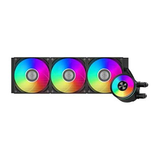 PCCOOLER CPS DA360 PRO ARGB 360mm����CPU�N�[���[�b�f���A��ARGB�t�@������ �É������\AIO�N�[���[�bIntel/AMD�Ή� �ȒP��t �Q�[�~���OPC�p �u���b�N