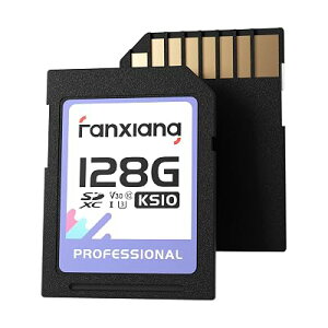 Fanxiang SD �J�[�h 128GB2�� �ő�Ǐo���x95MB/s UHS-I U3 V30 SDXC Class10 microSD �J�[�h ���ϋv �������J�[�h Full HD & 4K UHD �r�f�I ���[�J�[ �Ή�