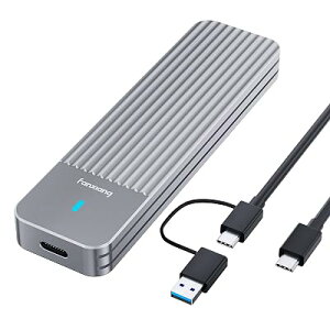 Fanxiang M.2 NVMe SSD �O�t���P�[�X USB 3.2 Gen2 10Gbps�����f�[�^�]�� �yNVMe&SATA���Ή��z 2230/2224/2260/2280 SSD �P�[�X M2 SSD �O�t���P�[�X 4TB�e�ʂɑΉ� UASP Trim�T�|�[�g 2-in-1�P�[�u���t�� �A���~�j�E����