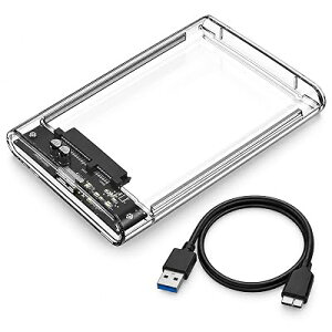 2.5�C���` HDD�P�[�X USB3.0 SATA�ڑ� SSD�P�[�X �O�t���n�[�h�f�B�X�N�P�[�X 5Gbps �����]�� UASP�Ή�
