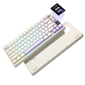 YUNZII AL80 �A���~�� ���C�����X���J�j�J���L�[�{�[�h QMK/VIA (�x�[�W��, �R�R�A�N���[��V2���j�A�X�C�b�`)