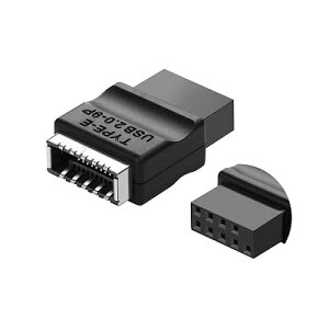 SinLoon USB 2.0 9�s��-Type-E �}�U�[�{�[�h�w�b�_�[�����A�_�v�^�[ USB 2.0 9�s�����X -Type E ���X �t�����g�R�l�N�^�[�R���o�[�^�[ USB�t�����g�p�l���A�_�v�^�[