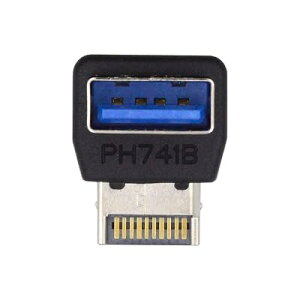 Xiwai USB 3.1 �t�����g�p�l���w�b�_�[�A�_�v�^�[ �I�X Type-E - Type-A USB3.0 ���X �f�[�^�R���o�[�^�[ �_�E���A���O�� 90�x �}�U�[�{�[�h�p