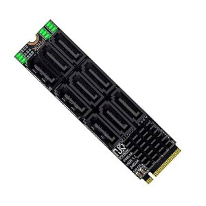 Cablecc 6Gbps NVME M-Key PCI Express NGFF M.2-9�|�[�g SATA 3.0 �A�_�v�^�R���o�[�^ �n�[�h�h���C�u�g���J�[�h 2280 NAS�R���s���[�^�p
