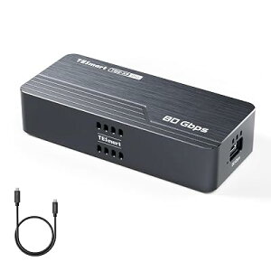 TESmart 80Gbps Thunderbolt5�݊� PCIe5.0 M.2 �O�t���P�[�X USB4 V2.0�Ή� NVMe SSD �P�[�X