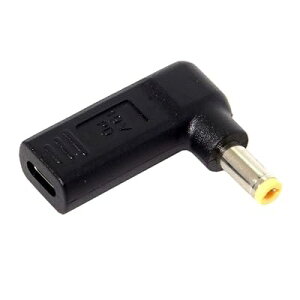 chenyang USB C - DC 20V 5.5x2.5mm PD 65W �G�~�����[�^�[�g���K�[ 90�x�p�x�ϊ��A�_�v�^�[