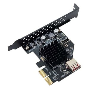 Chenyang PCI-E 2X to USB 2.0 & USB 3.1 Type E �t�����g�p�l���\�P�b�g PCI-E Express�g���J�[�h�A�_�v�^�[ �}�U�[�{�[�h�p