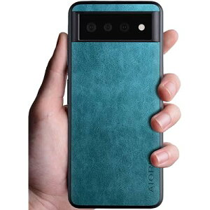 Aioria �X�}�z�P�[�X for Google Pixel 6 5G �݊������� 6.4�X�^�C���b�V���Ŕ������ϋv���̂��� �X�}�z�P�[�X�����ɕی� (Light Blue)
