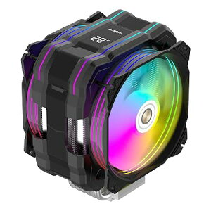ALSEYE M120DPlus CPU�N�[���[�A���x�\�����CPU�N�[���[�A�ɂ̓f���A��ARGB PWM 120mm�t�@�����t�����AIntel LGA1700/ 1200/ 115X/ 2011/ 2066/ 1366�����AMD AM5/AM4���T�|�[�g���܂� (120mm, �u���b�N)