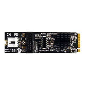 NFHK 5Gbps Type-E USB3.1�t�����g�p�l���\�P�b�g�����USB2.0����NVMENGFF M-KeyExpress�J�[�hVL805�}�U�[�{�[�h�p�A�_�v�^�[