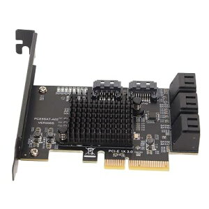 8�|�[�g 3.0 PCIe �g���J�[�h 6Gb/s �����]�� �z�b�g�X���b�v�Ή� �u�[�g�f�B�X�N�T�|�[�g ��^�q�[�g�V���N���� �V���[�g�o�b�t���t��/Linux/NAS �Ή� HDD/SSD �X�g���[�W�g���{�[�h
