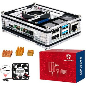 �N���ARaspberry Pi 4 Model B�p�t�@����p&���q�[�g�V���N�Z�b�g�t���P�[�X�p�b�N�B���Y�x���[�p�C4�p�d��18W�B