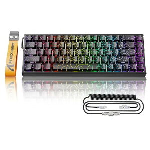 ATTACK SHARK X68MAXHE ���s�b�h�g���K�[ �Q�[�~���O�L�[�{�[�h RT0.005mm 0.08ms �L��8000Hz 68�L�[