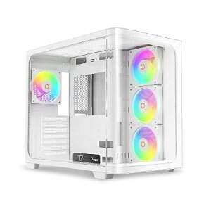Iota C70 WH Curve ARGB �f�W�^���Q�[�~���OPC�P�[�X, �~�h���^���[ATX�P�[�X, 270°�Ȗʃp�m���}�K���X�r���[