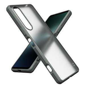 [WOEXET] Xperia 1 V �P�[�X SO-51D SOG10 ���^ �ϏՌ� ������ �����ϐ� ����~�� Xperia1V �n�C�u���b�h�P�[�X �}�b�g �O���[��