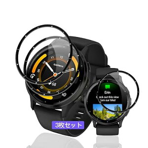 �p GARMIN(�K�[�~��) Venu 3 �t�B���� �K���X�t�B���� PET������ �Y�f�@�� 3D�Ȗ� ��U�h�~ �L�Y�C���@�\