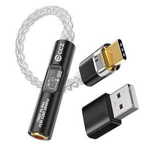 CCZ CM01 �C���z���W���b�N �ϊ� �^�C�vc usb dac �^�C�vc �C���z�� �ϊ� Type-C DAC �P�[�u�� CX31993+MAX97220 �n�C���] �f���A���`�b�v 32Bit/384kHz 8�c4N �����x�P��������߂����P�[�u�� �C���z���A�_�v