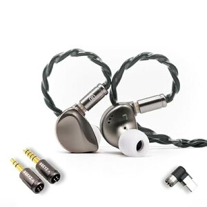 BQEYZ Winter2 �C���C���[���j�^�[ �L���C���z�� DD+BC HiFi �Q�[�~���O�C���z�� ���E���P�[�u�� �L���w�b�h�t�H�� �I�[�f�B�I�t�@������ (�u���E��, 3.5mm+4.4mm+Type-C)
