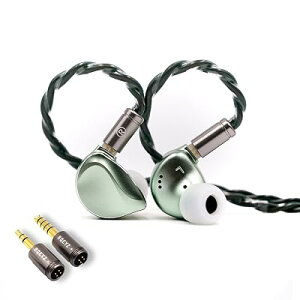 BQEYZ Winter2 �C���C���[���j�^�[ �L���C���z�� DD+BC HiFi �Q�[�~���O�C���z�� ���E���P�[�u�� �L���w�b�h�t�H�� �I�[�f�B�I�t�@������ (�O���[��, 3.5mm+4.4mm)