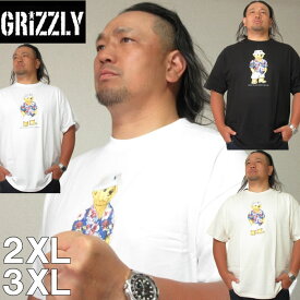 (SALE価格設定) 大きいサイズ メンズ SALE 当店在庫分 GRIZZLY（グリズリー) Hamptons Bear 半袖 Tシャツ（当店在庫分）2XL 3XL 大きい サイズ キングサイズ ビッグサイズ デビルーズ インナー おしゃれ ブランド カットソー メンズファッション 春 夏 服