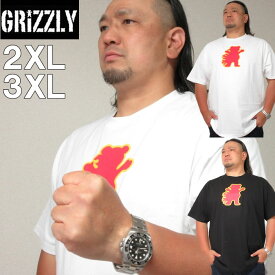 (SALE価格設定) 大きいサイズ メンズ SALE 当店在庫分GRIZZLY（グリズリー)Fire Flame 半袖 Tシャツ 2XL 3XL（当店在庫分） 大きい サイズ キングサイズ ビッグサイズ デビルーズ インナー おしゃれ ブランド カットソー メンズファッション 春 夏 服