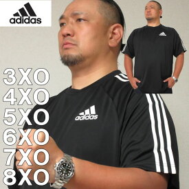 大きいサイズ メンズ adidas 半袖 Tシャツ（メーカー取寄）アディダス 2L 3L 4L 5L 6L 7L Tシャツ 大きい サイズ キングサイズ ビッグサイズ デビルーズ インナー おしゃれ ブランド カットソー メンズファッション 春 夏 服