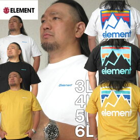 大きいサイズ メンズ ELEMENT JOINT 半袖 Tシャツ（メーカー取寄）エレメント 3L 4L 5L 6L 大きい サイズ キングサイズ ビッグサイズ デビルーズ インナー おしゃれ ブランド カットソー メンズファッション 春 夏 服