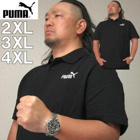 大きいサイズ メンズ PUMA - アクティブロゴ ピケ 半袖 ポロシャツ（メーカー取寄）プーマ 2XL 3XL 4XL 大きい サイズ ビッグサイズ キングサイズ ブランド おしゃれ ポロシャツ ポロ 夏 春 トップス 春服 夏服 制服 ブランド