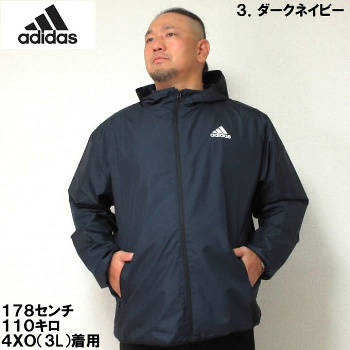 楽天市場】大きいサイズ メンズ adidas ウーブン フード ジャケット 