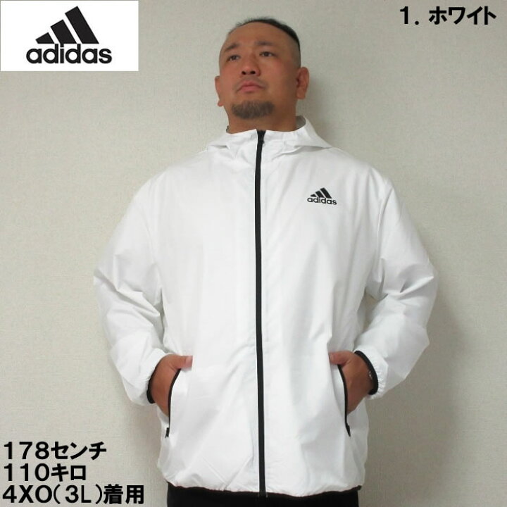 楽天市場】大きいサイズ メンズ adidas ウーブン フード ジャケット 