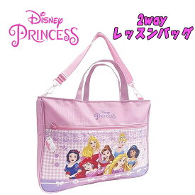 【送料無料】Disney ディズニー プリンセス キャラクター 2WAYレッスンバッグ スクールバック ピンク おけいこ 通園/通学 サブバッグ プレゼント 入園 入学 お祝い 幼稚園/保育園 (D5682PN-1 aw430024)