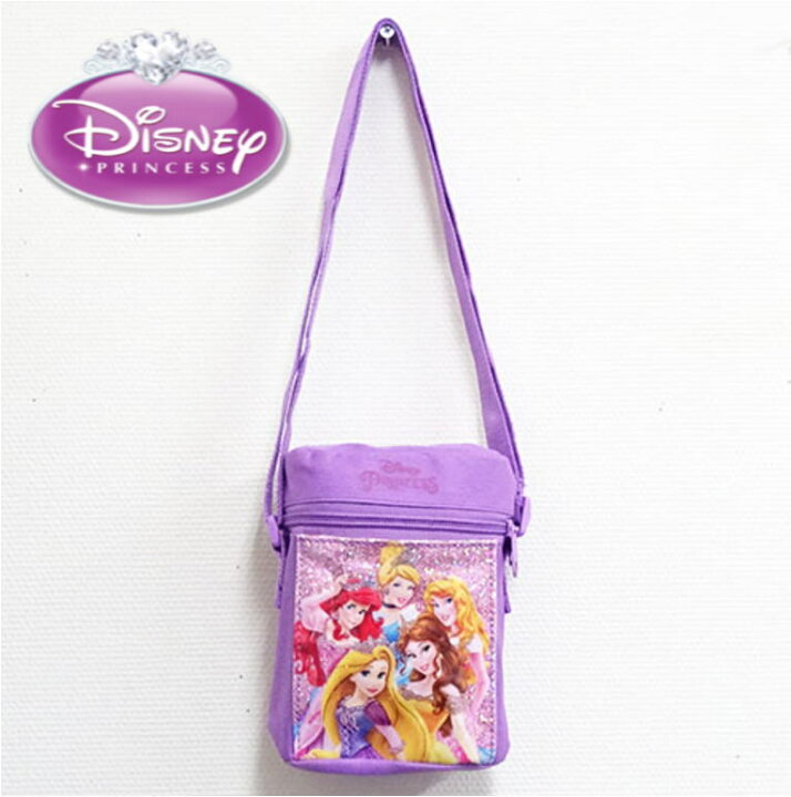楽天市場 メール便不可 ディズニー プリンセス ショルダーバッグ プリンセス5人 ミニ円柱ポーチ パープル 子供用 ポシェット 遠足 入園 入学 ギフト プレゼント かわいい キャラバッグ クリスマス お祝い Bag Pr 03 C1093 セレクトショップ ｄｅｖｉｎ