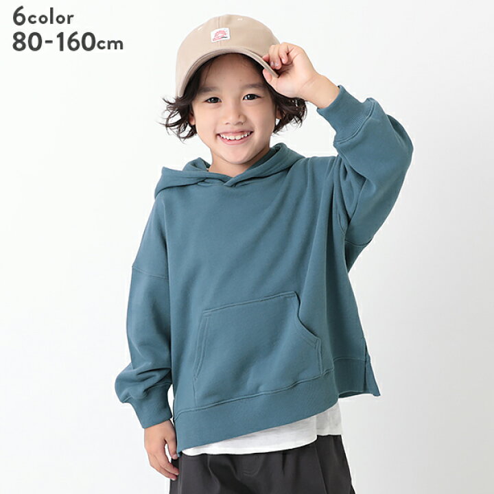 楽天市場 春sale 18 Off ビッグシルエットスウェットプルパーカー 子供服 キッズ ベビー 男の子 女の子 パーカー トレーナー トップス Devirock 楽天市場店