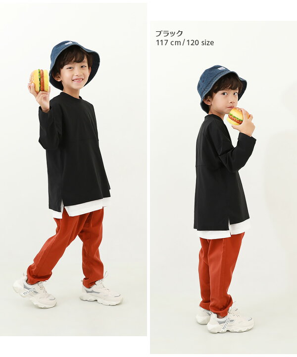 楽天市場】防汚 フットボール切替 長袖Tシャツ 子供服 オーバーサイズ  