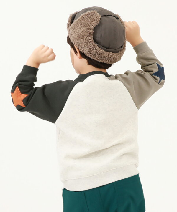 楽天市場】【SALE 50%OFF】裏起毛 エルボーパッチトレーナー 子供服 
