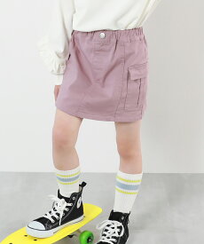 【SPECIAL SALE 69%OFF】インパンツ付き カーゴ ミニスカート 子供服 スカートズボン キッズ 女の子 ボトムス スカート スカッツ インナーパンツ付ミニスカート ショート丈 ミリタリースカート 通学 通園 25ss_ガールズトレンド