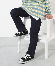 【アウトレット SALE 62%OFF/返品不可】楽デニム スリムストレートパンツ キッズ ジーパン 子供服 長ズボン 男の子 デニムパンツ ジーンズ 女の子 ボトムス ロングパンツ ストレッチデニム 小学生 通学