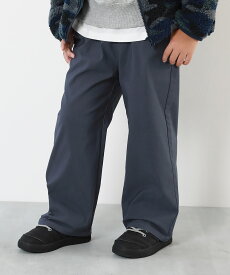 【SPECIAL SALE 58%OFF】ツイル 裏起毛 ワイドストレートパンツ 子供服 キッズ 男の子 女の子 ボトムス ロングパンツ