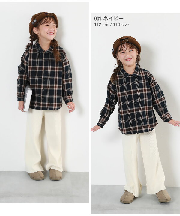 楽天市場】綿100% チェック柄 長袖ネルシャツ 子供服 長袖シャツ 