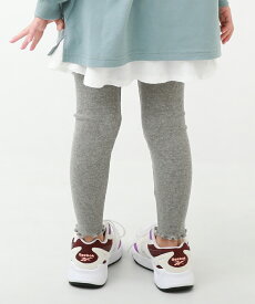 メロウリブレギンス 子供服 キッズ 女の子 靴下 タイツ レギンス 10分丈レギンス ストレッチ