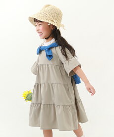 ティアード半袖ワンピース 子供服 キッズ 女の子 半袖ワンピース ノースリーブワンピース ワンピース