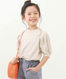 パワーショルダーTシャツ 子供服 キッズ 女の子 トップス 半袖Tシャツ Tシャツ 24SS_サマーガールズ特集_トップス