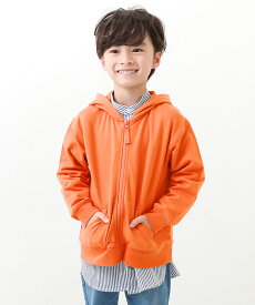 【LIMITED SALE 10%OFF】無地 スウェット ジップパーカー 子供服 キッズ ベビー 男の子 女の子 トップス パーカー トレーナー ジップパーカー 綿100% 24SS軽アウター特集_パーカー