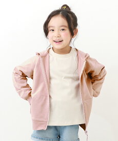 【LIMITED SALE 10%OFF】無地 スウェット ジップパーカー 子供服 キッズ ベビー 男の子 女の子 トップス パーカー トレーナー ジップパーカー 綿100% 24SS軽アウター特集_パーカー