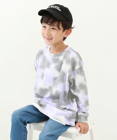 タイダイプリント長袖Tシャツ 子供服 キッズ 男の子 トップス 長袖Tシャツ ロンT