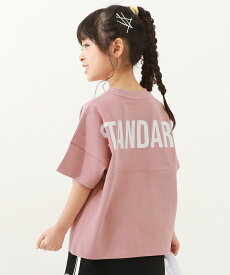 STANDARD バックロゴプリント 半袖Tシャツ 子供服 キッズ ベビー 男の子 女の子 トップス 半袖Tシャツ Tシャツ