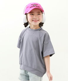 防汚 無地バルーン半袖Tシャツ 子供服 キッズ 男の子 女の子 トップス 半袖Tシャツ Tシャツ 24SS_防汚シリーズ特集