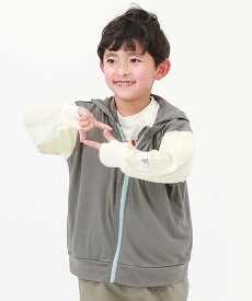 【アウトレットSALE 58%OFF/返品不可】楽天ROOMコラボ ogyadoki×devirock UVカット ポケッタブルパーカー 子供服 キッズ 男の子 女の子 トップス パーカー トレーナー ジップパーカー オギャドキコラボ